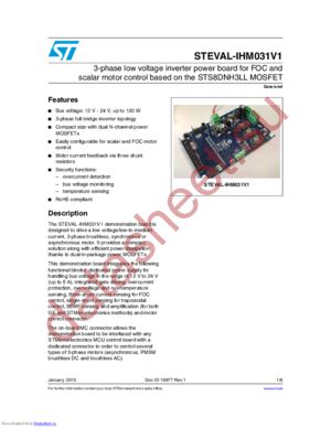 STEVAL-IHM031V1 datasheet  