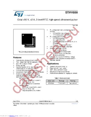 STHV800L datasheet  