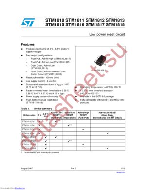 STM1813 datasheet  