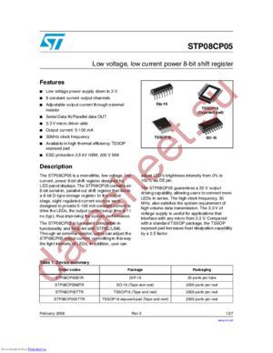 STP08CP05B1R datasheet  