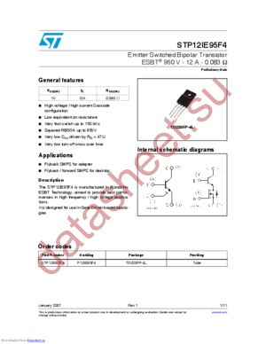 STP12IE95F4 datasheet  