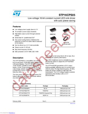 STP16CPS05 datasheet  