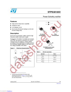 STPS30120CTN datasheet  