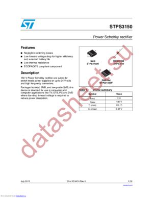 STPS3150UY datasheet  