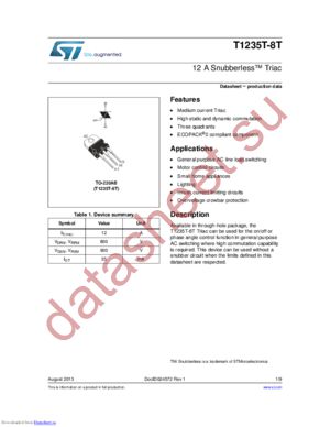 T1235T-8T datasheet  