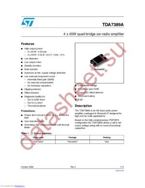 TDA7389A datasheet  