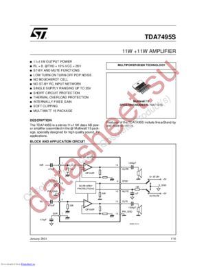 TDA7495S_04 datasheet  