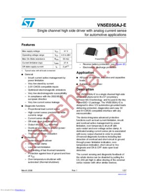 VN5E050AJTR-E datasheet  
