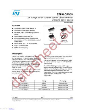 STP16CPS05XTR datasheet  