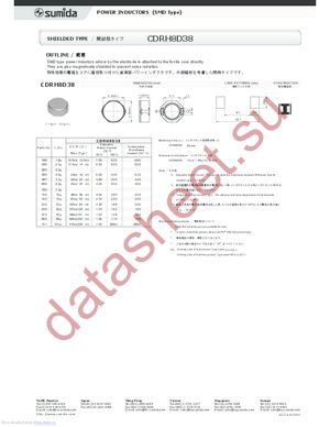 CDRH8D38-150NC datasheet  