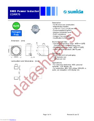 CDRR75NP-680MC datasheet  