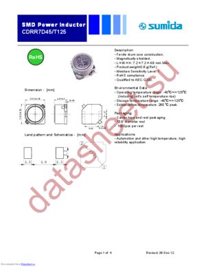 CDRR7D45/T125 datasheet  