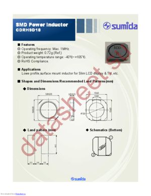 CDRH9D18 datasheet  