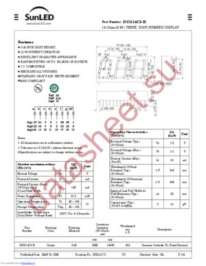 DUG14C3-B datasheet  