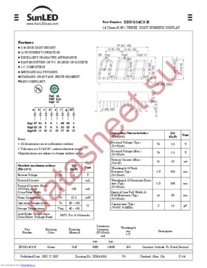 XDUG14C3-B datasheet  