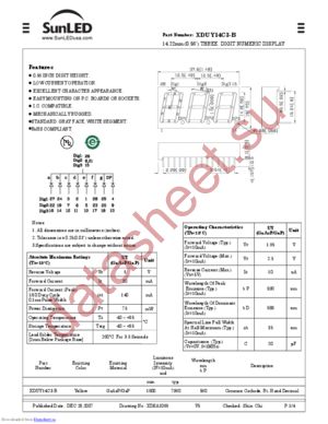 XDUY14C3-B datasheet  