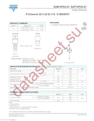 SUM55P06-19L-T1-E3 datasheet  