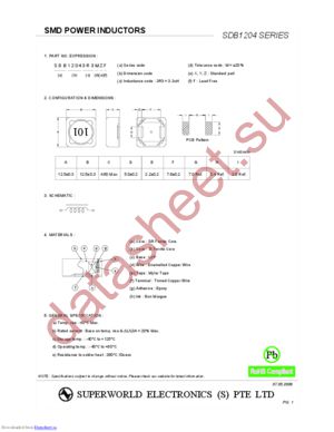 SDB1204101MZF datasheet  