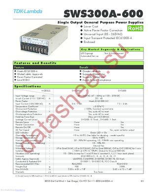SWS300A5/CO2 datasheet  