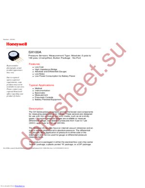 SX100A datasheet  