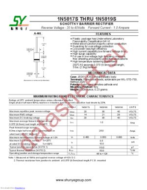 1N5819S datasheet  