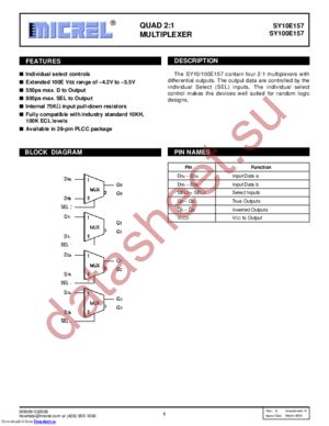 SY100E157JY(3) datasheet  