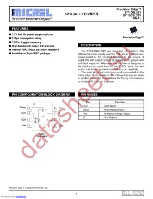 SY100EL32VZG datasheet  