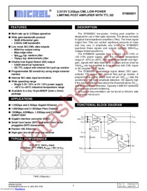 SY88883VKG datasheet  