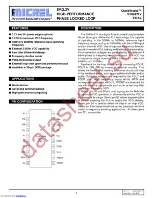 SY89421VZH datasheet  