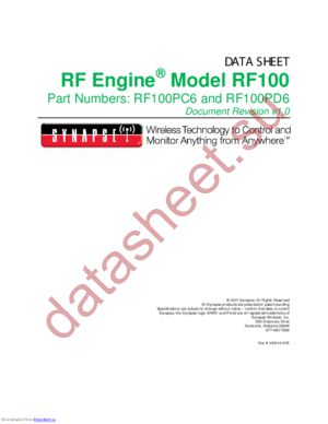 RF100PC6 datasheet  