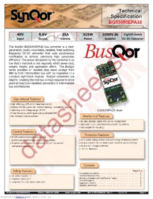 BQ55090EPA35NKS-G datasheet  