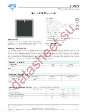 T1110P6-SD-F datasheet  