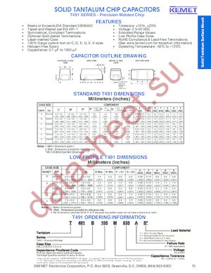 T491A225K016AT/BKN datasheet  