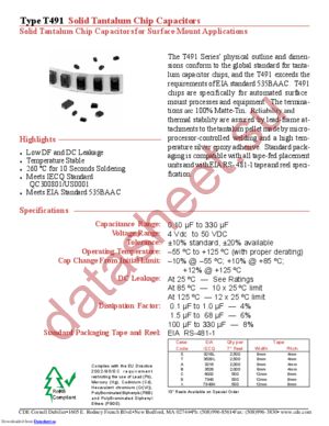 T491X686K020AS-F datasheet  