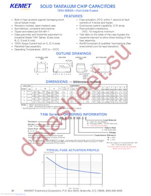 T496C106M025AT datasheet  