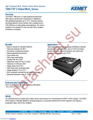 T499B474K035ATE8K0 datasheet  