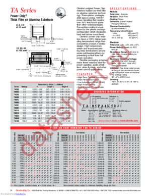 TA205PA6R80J datasheet  