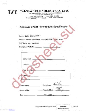 TA0890A datasheet  