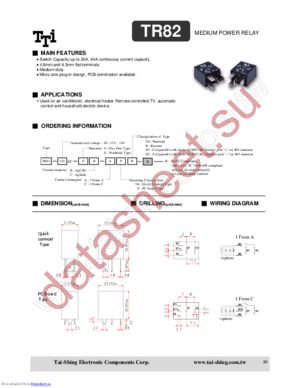 TR82-6VDC-SC-APD2 datasheet  