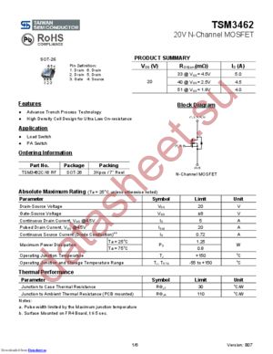 TSM3457 datasheet  