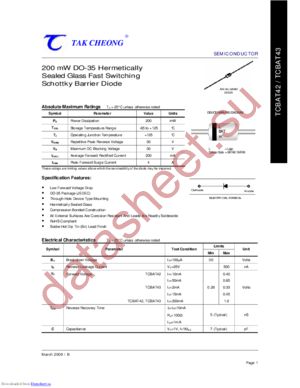 TCBAT43 datasheet  