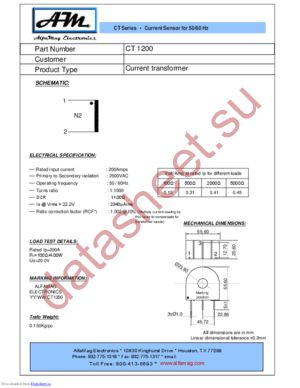 CT1200 datasheet  