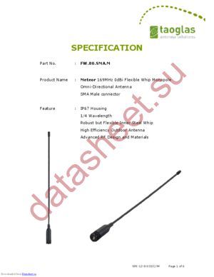 FW.80.SMA.M datasheet  