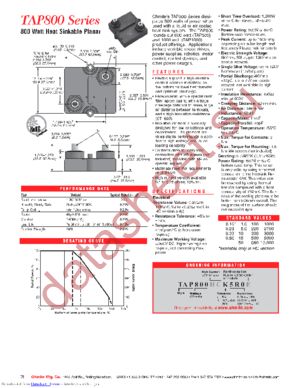 TAP800K220E datasheet  