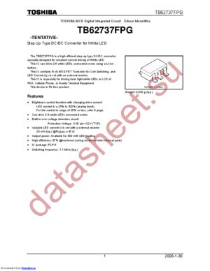 TB62737FPG(O,EL) datasheet  