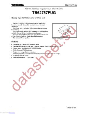 TB62757FUG(O,EL) datasheet  