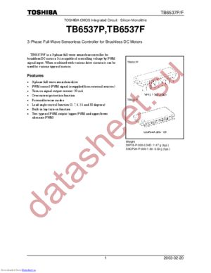 TB6537 datasheet  