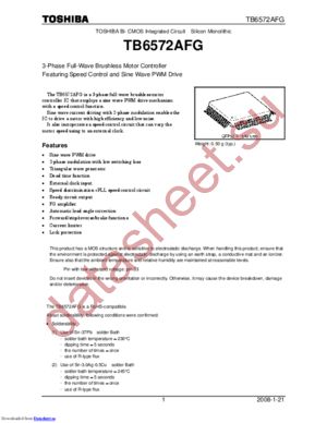 TB6572AFG*** datasheet  