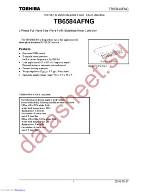 TB6584AFNG(O,EL) datasheet  