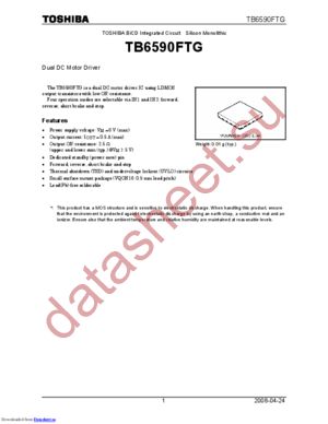 TB6590FTG(UM,O,EL) datasheet  